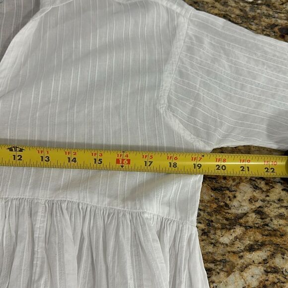 HD In Paris Anthropologie Blair Gauze Empire Babydoll Tunic Top Size 4 - Picture 9 of 11